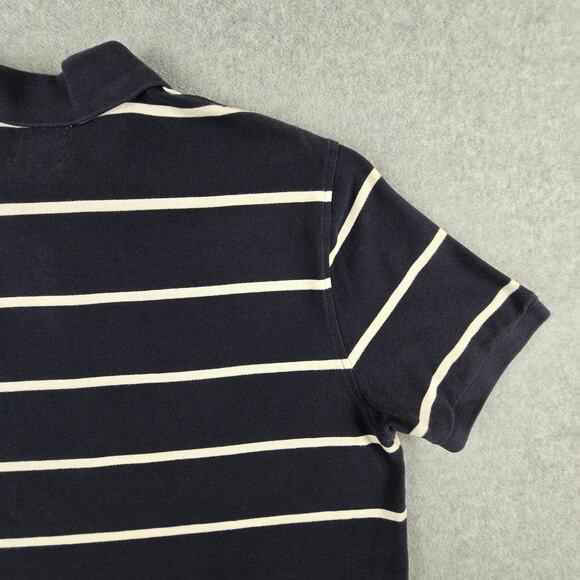 J. Crew Shirt Mens Size XL Navy Stripe Polo Golf - Picture 10 of 16